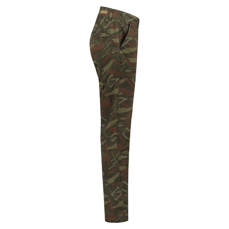 TRICORP 504006 Chino Premium Print Dames Armyprint