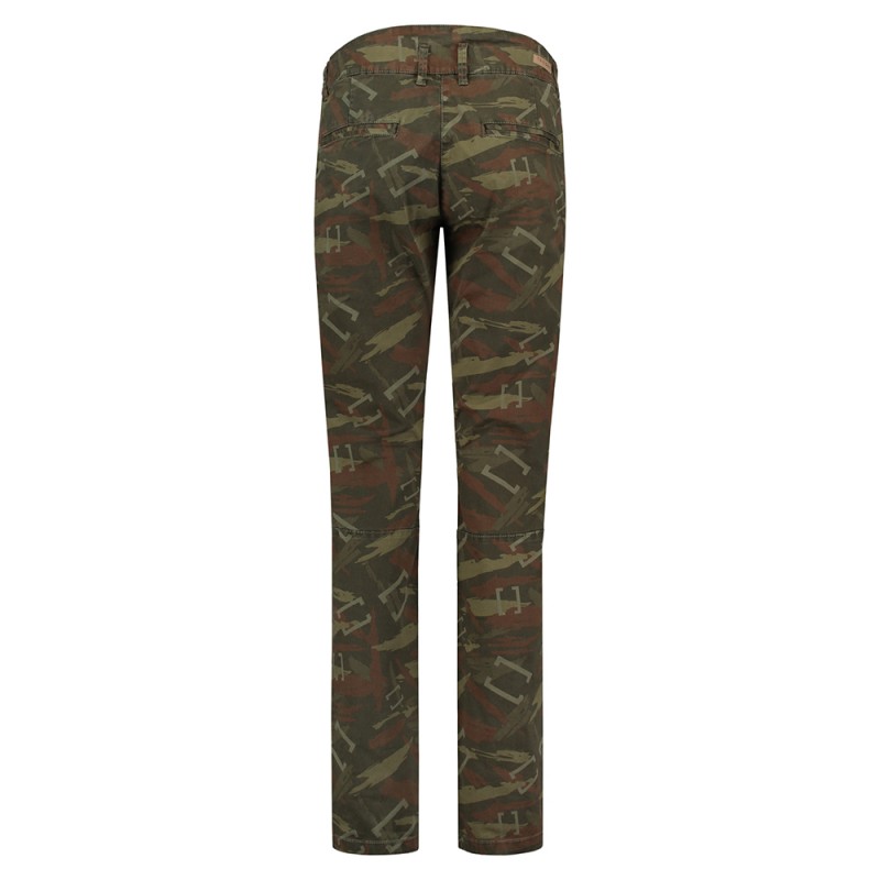 TRICORP 504006 Chino Premium Print Dames Armyprint