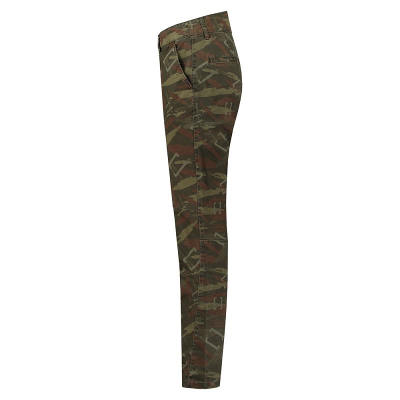 TRICORP 504006 Chino Premium Print Dames Armyprint