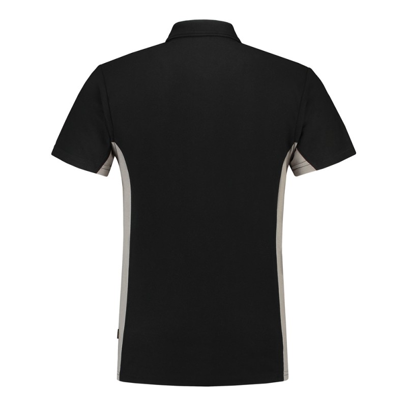 TRICORP 202002/TP2000 Poloshirt Bicolor Borstzak black-grey