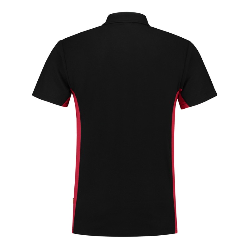 TRICORP 202002/TP2000 Poloshirt Bicolor Borstzak black-red