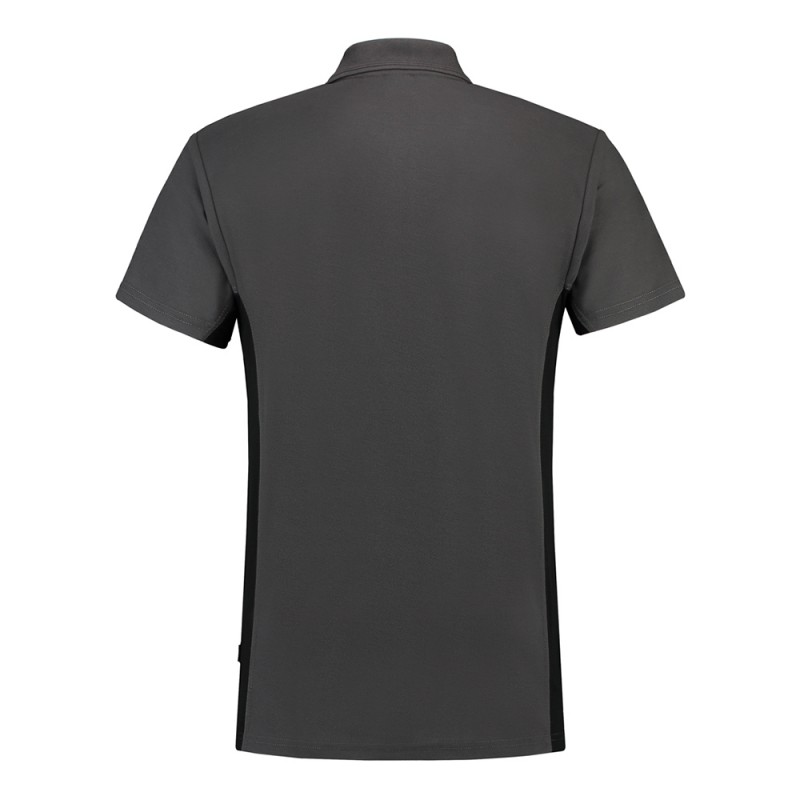 TRICORP 202002/TP2000 Poloshirt Bicolor Borstzak darkgrey-black