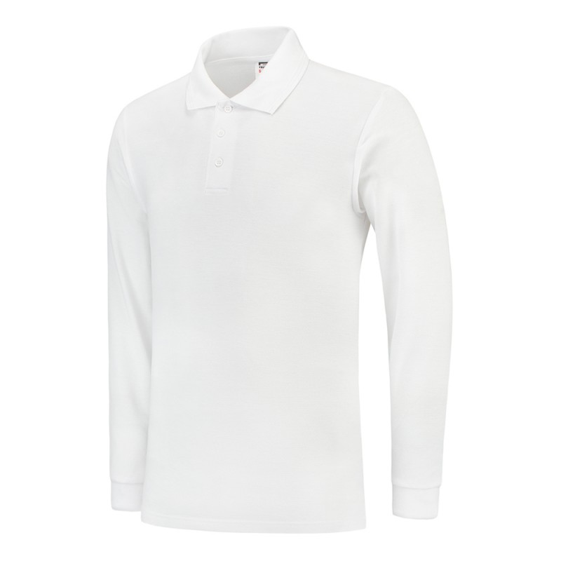 TRICORP 201009/PPL180 Poloshirt Lange Mouw white