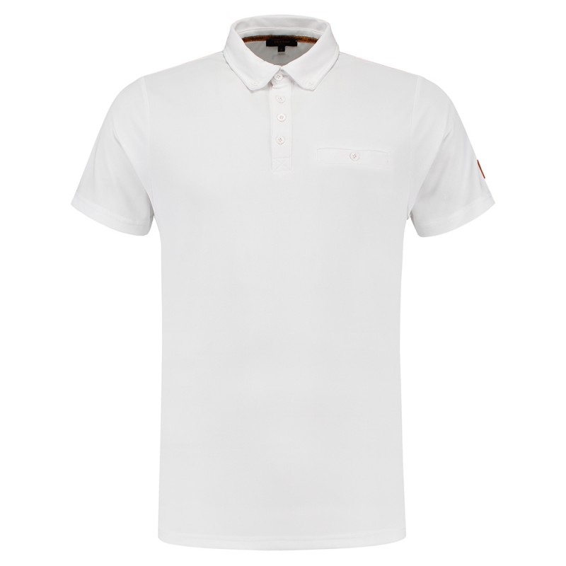 TRICORP 204001 Poloshirt Premium Button Down white