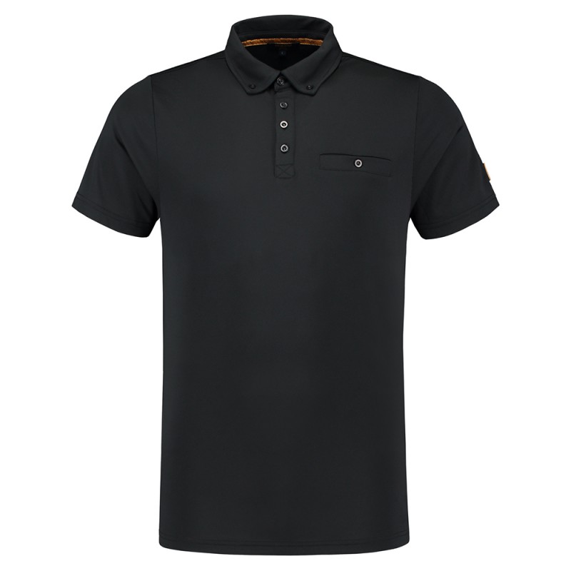 TRICORP 204001 Poloshirt Premium Button Down black