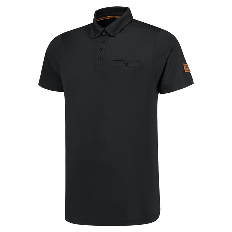 TRICORP 204001 Poloshirt Premium Button Down black