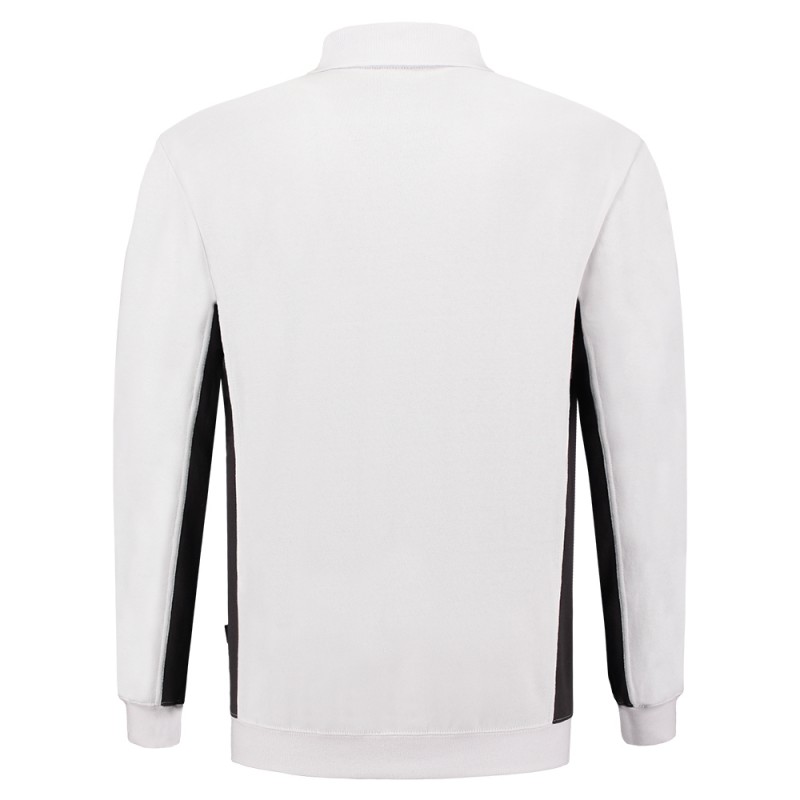 TRICORP 302001/TS2000 Polosweater Bicolor Borstzak white-darkgrey