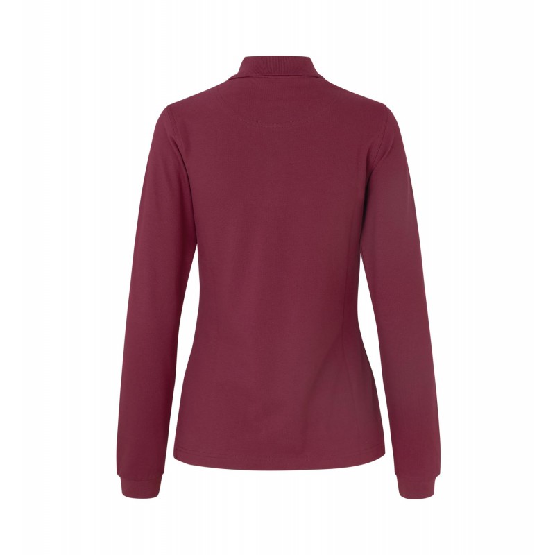 Long-sleeved polo shirt | stretch | women   