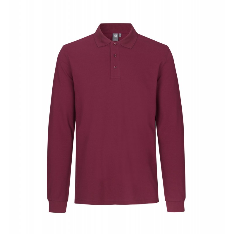 Long-sleeved polo shirt | stretch   