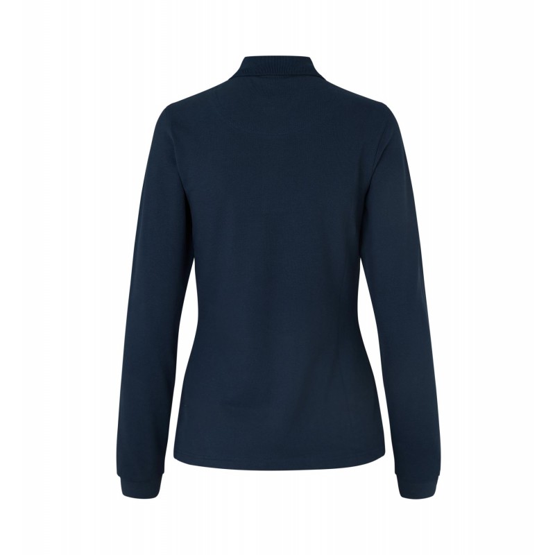 Long-sleeved polo shirt | stretch | women   