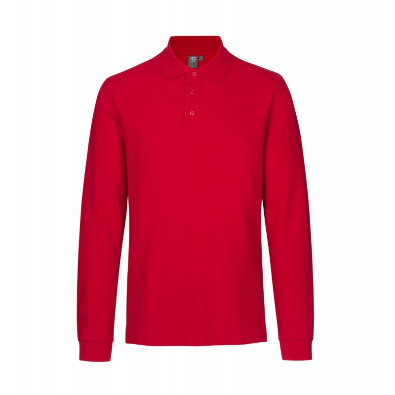 Long-sleeved polo shirt | stretch   