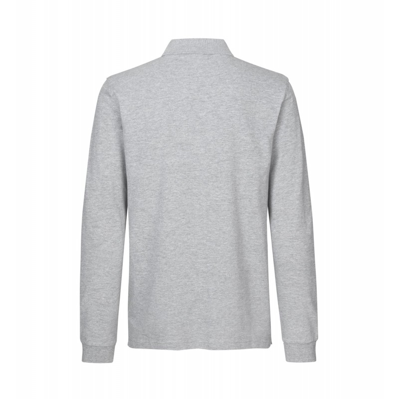 Long-sleeved polo shirt | stretch   