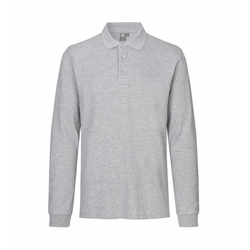 Long-sleeved polo shirt | stretch   