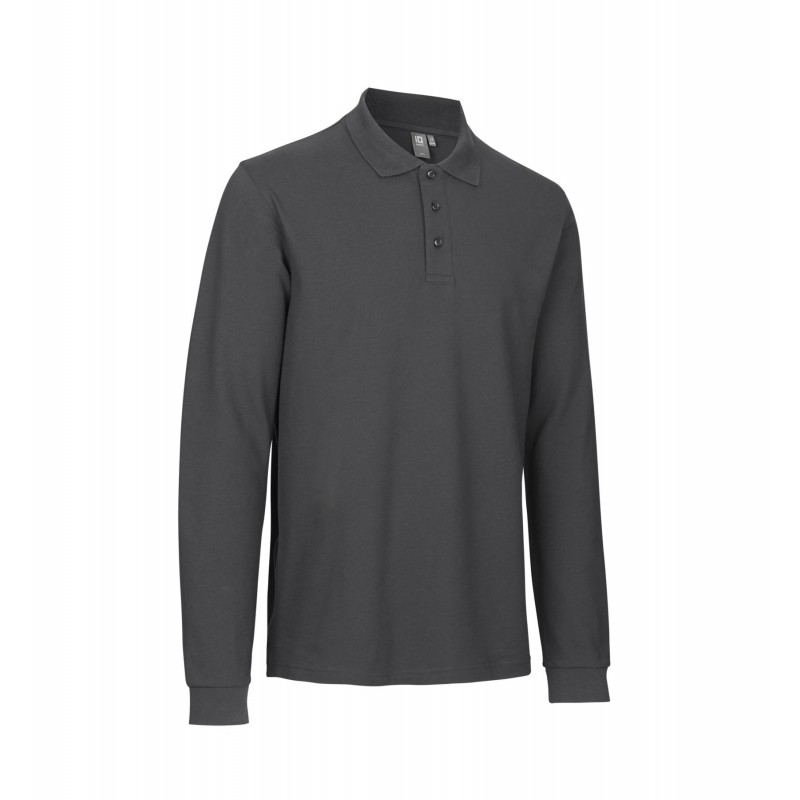 Long-sleeved polo shirt | stretch   