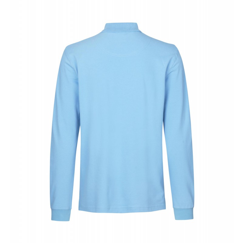 Long-sleeved polo shirt | stretch   