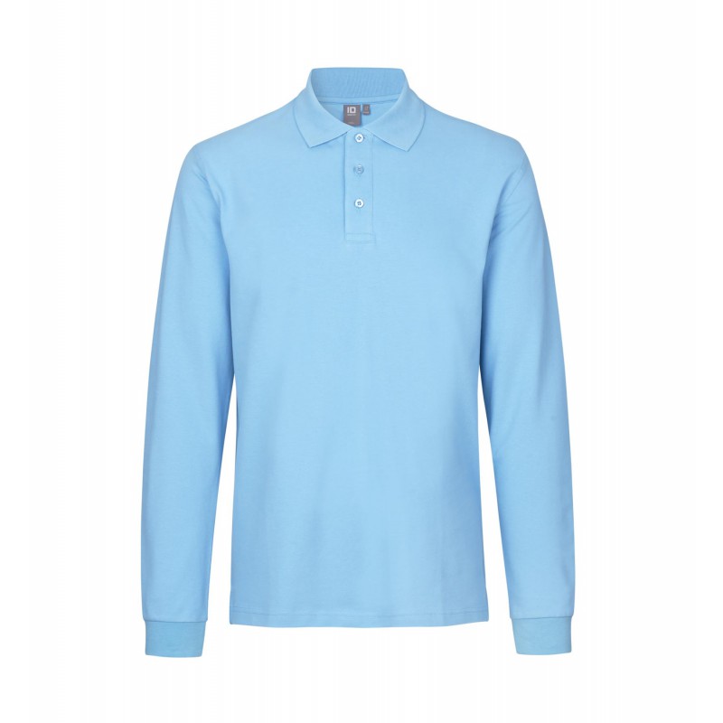 Long-sleeved polo shirt | stretch   