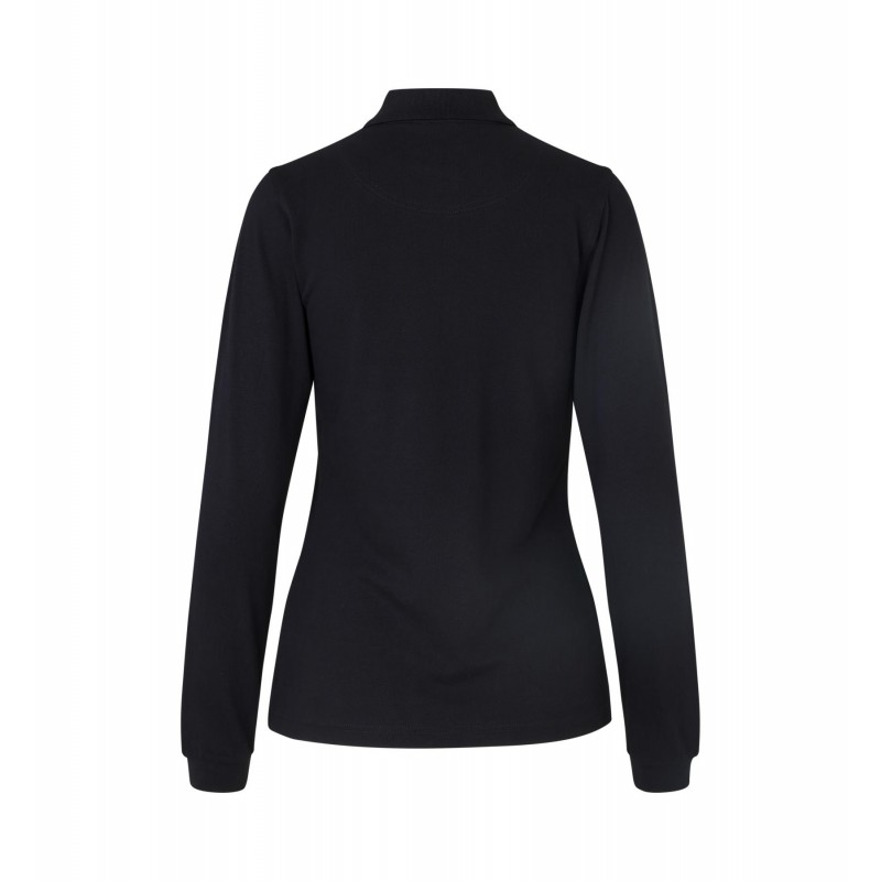 Long-sleeved polo shirt | stretch | women   